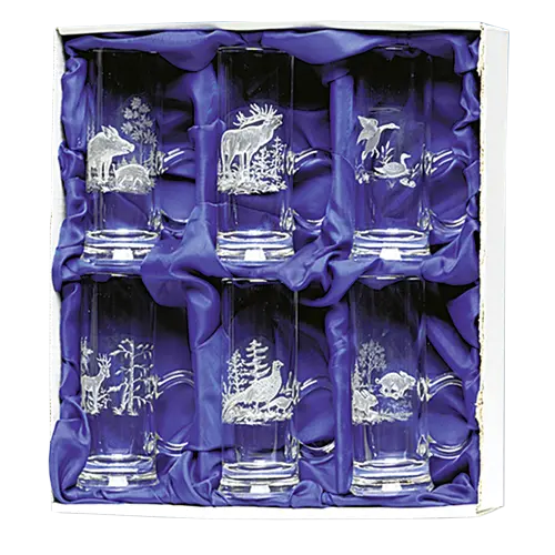Schnapsstamper-Set im Geschenkkarton 6 Stück Fritzmann