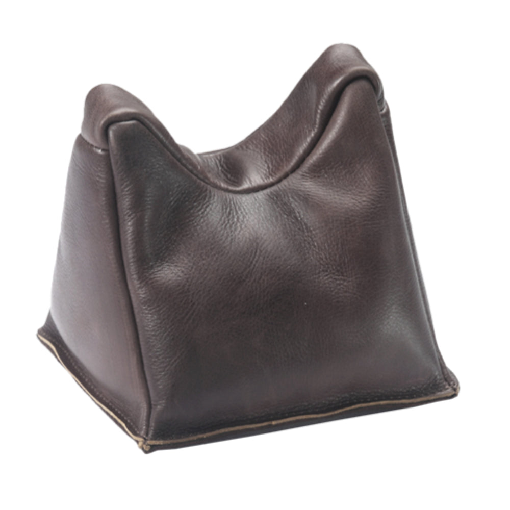 Gewehrlaufauflage echt Leder dunkelbraun 13x13x13cm Habee