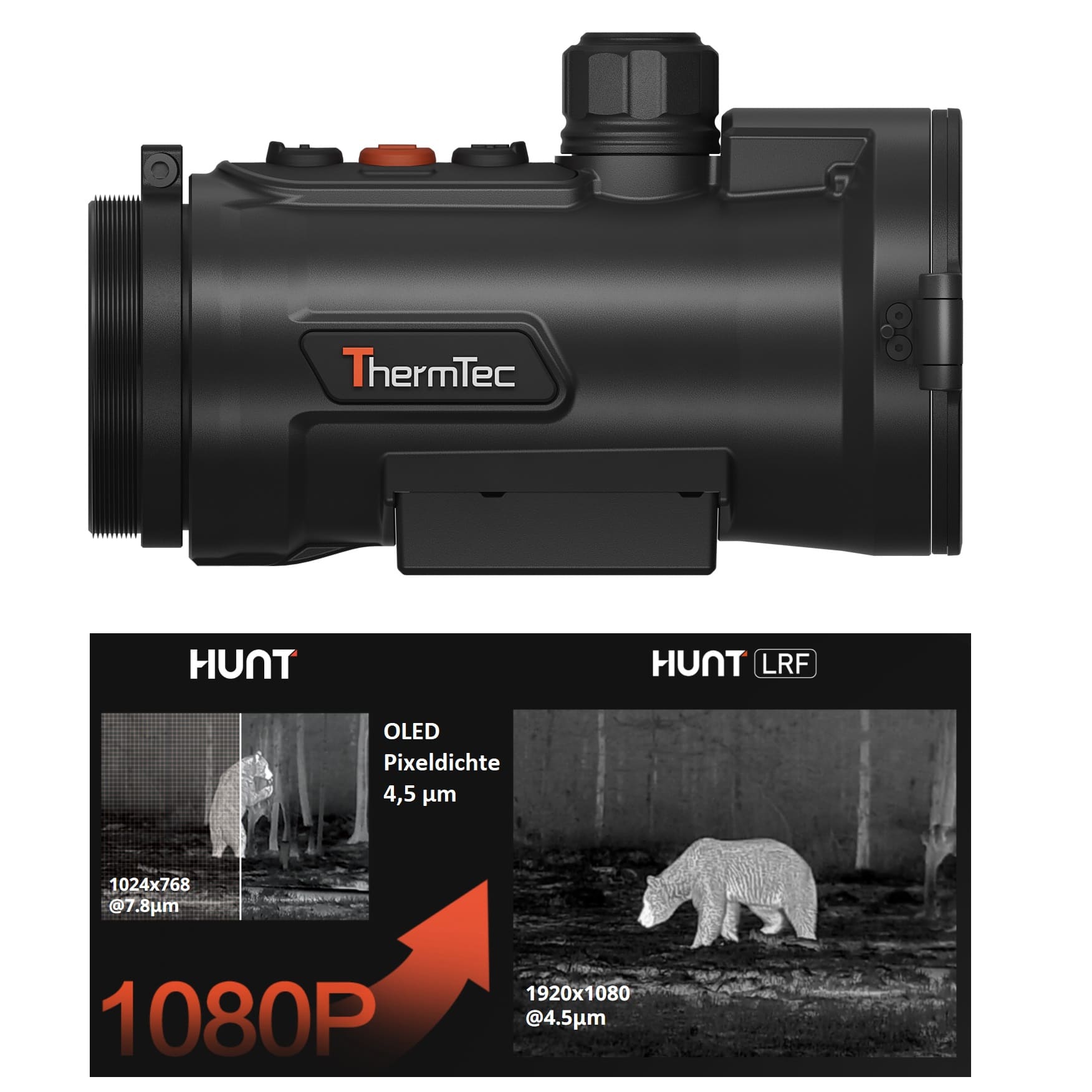 Hunt 650L Pro LRF – Wärmebild-Vorsatzgerät + Laserentfernungsmesser