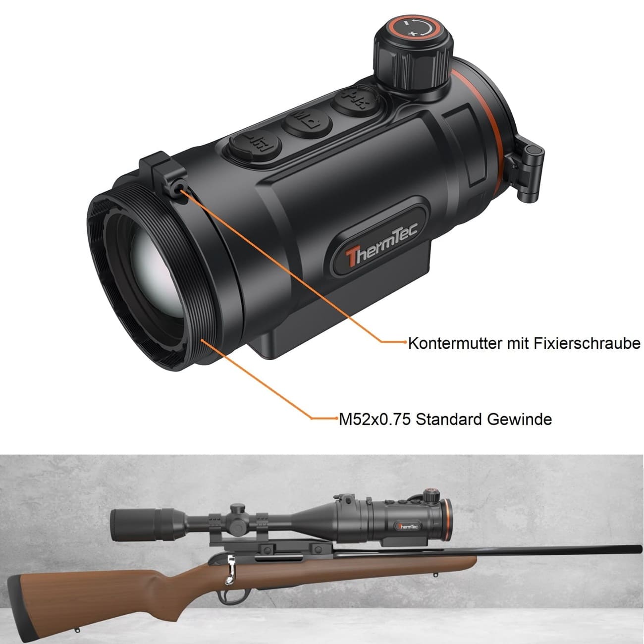 Hunt650 – leichtes und innovatives High-End Wärmebild-Vorsatzgerät mit 640er Sensor & 50 mm Linse