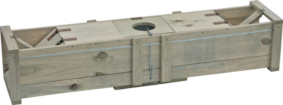 Kastenfalle Massivholz 120x20x22 cm zum Lebendfang von Ratte, Marder & Kaninchen
